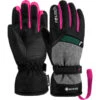 REUSCH FLASH GORE-TEX JR BLACK/BLACK MEL/PINK GLO 23 -WINT Snow Winkel 9 113064 flash gore tex jr black black mel pink glo 6261305 7771 01