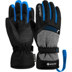 REUSCH FLASH GORE-TEX JR BLCK/BLCK MEL/BRILL BLUE 23