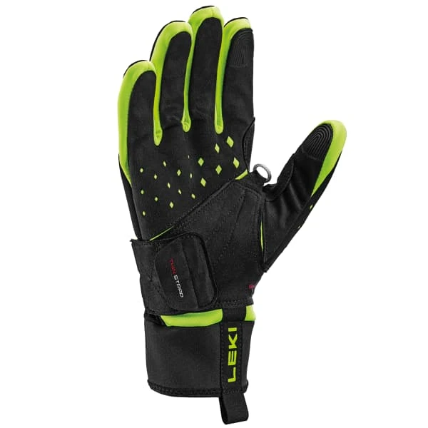 LEKI HRC RACE SHARK GLOVES BLACK/YELLOW 23 4 LEKI HRC RACE SHARK GLOVES BLACK/YELLOW 23 - Afbeelding 2