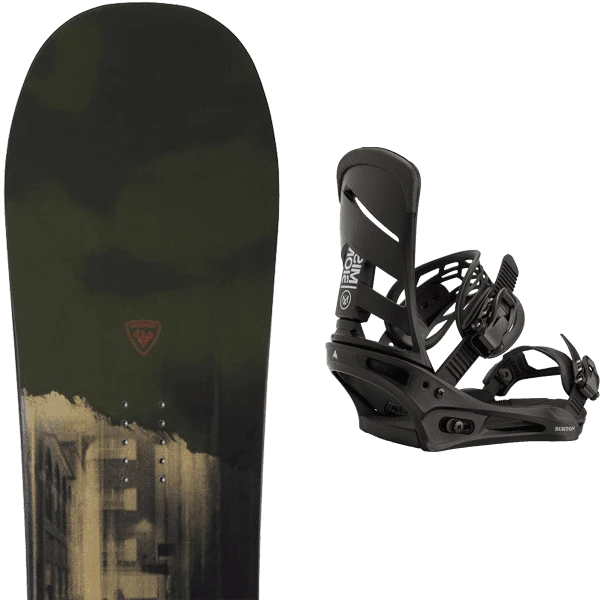 ROSSIGNOL SAWBLADE + BURTON MISSION BLACK 3 ROSSIGNOL SAWBLADE + BURTON MISSION BLACK