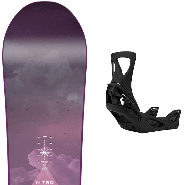 NITRO MERCY W + BURTON STEP ON W BLACK 3 NITRO MERCY W + BURTON STEP ON W BLACK