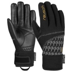 REUSCH RE:KNIT VICTORIA R-TEX XT BLACK GOLD 22 -WINT Snow Winkel 9 120296 re knit victoria r tex xt black gold 6031204 03