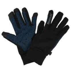 REGATTA GRIPPY GLOVES II BLACK/PAGODA BL 23