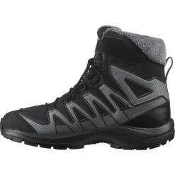 SALOMON XA PRO V8 WINTER CSWP JR BLACK/PHANTOM/QUIET SHADE 23 -WINT Snow Winkel 9 92908 xa pro v8 winter cswp j black phantom quiet shade l41433400 03